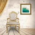 thumbnail image 3 of Atelier B Art Studio 15x15 Gold Ornate Wood Framed with Double Matting Museum Art Print Titled - Turquoise Sea, 3 of 4