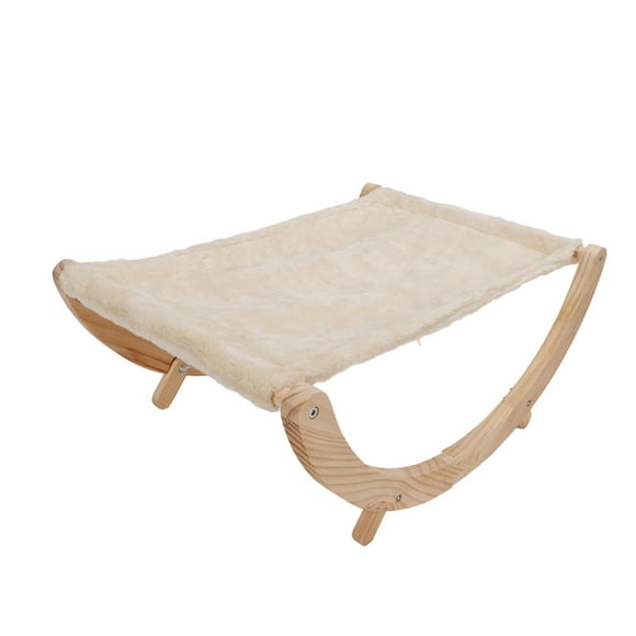 Cat Hammock Bed,Wooden Cat Hammock Foldable Elevated Cat Swing Bed Puppy Cat Hammock Exceptional Reliability