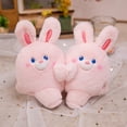 thumbnail image 3 of A Pair Plush Magnetic Keychain Kawaii Couple Attraction Bunny Keychain Easter Valentines Day Gift Novel Magnet Backpack Pendant, 3 of 8