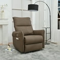 thumbnail image 2 of Euroco Ergonomic Lounge Rocker Recliner Chair with Thick Cushion, Dark Gray, 2 of 9