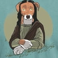 thumbnail image 3 of CafePress - Mona Lisa Dog T Shirt - Mens Comfort Colors Shirt, 3 of 5