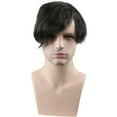 thumbnail image 5 of Men's Toupee 10x8inch European Human Hair Swiss Mono Lace Thin Skin Hairpiece Hair Replacement System for Men #3 Color, 5 of 7