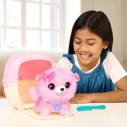 ScruffaLuvs Pet Scruffs Pink, Mystery Plush 7.5 Toy, Wash to Reveal 1 of 3 Rescue Pets: Puppy, Bunny, or Kitty, Includes Deluxe Pet Carrier, Ages 2+