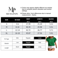 thumbnail image 4 of Mengpipi Womens Ruffled Short Sleeve Top Casual Summer Embossed Texture Shirt S-XL, 4 of 4