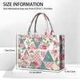 thumbnail image 3 of Large Capacity Tote Bag,Pioneer Flower Floral Print Pattern Handbag Fashion Luxury Tote Bag,15.7"x13"x 5.1" Inches,Laptop Compatible, 3 of 6