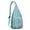Greenish-blue-38, variant on Boho Waterproof Hiking Sling Backpack for Women – Retro & Rustic Lightweight Crossbody Bag with Adjustable Strap, Floral Chest Bag for Travel, Outdoor Adventures & Everyday Use