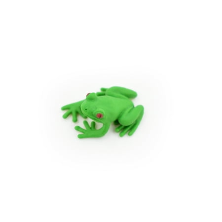 Mini Realistic Green Tree Frog Plastic Toy Small Rainforest Figure Model Replica Kids Educational Gift 1" F4077 B33