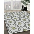 thumbnail image 2 of Ahgly Company Indoor Rectangle Patterned Silver Gray Novelty Area Rugs, 7' x 10', 2 of 6