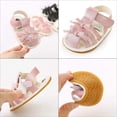 thumbnail image 6 of Baby Girls Boys Sparkly Bowknot Sandals Premium Soft Anti-Slip Rubber Sole Infant Summer Outdoor Shoes Toddler First Walkers, 6 of 6