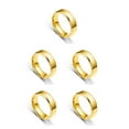 thumbnail image 2 of Qarigey Unisex banda anillo aniversario pareja nupcial estética mano joyería vacaciones regalos accesorios oro tamaño 13 Oro Taille 13 5piezas, 2 of 6