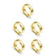 thumbnail image 3 of Minnieouse Anillo de banda unisex Boda Escuela Nupcial Esposa Marido Nudillo Mano Joyería Vacaciones Regalos personalizados Oro Tamaño 13 Oro Taille 13 5piezas, 3 of 6