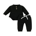 thumbnail image 1 of EIMELI Toddler Baby Boy Girl Fall Clothes Romper Tops Pants Set Outfit, 1 of 6