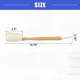 thumbnail image 4 of Vocoste 2 Pcs Bath Brush, Back Scrubber Wood for Shower with Long Handle, Brown Beige, 3.9 Inches, 4 of 7