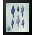 thumbnail image 2 of Fab Funky 12x14 Black Modern Framed Museum Art Print Titled - Seashell Collection 2 c, 2 of 5