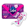 thumbnail image 1 of Toallas Sanitarias Saba Buenas Noches Con Alas 12 piezas, 1 of 3