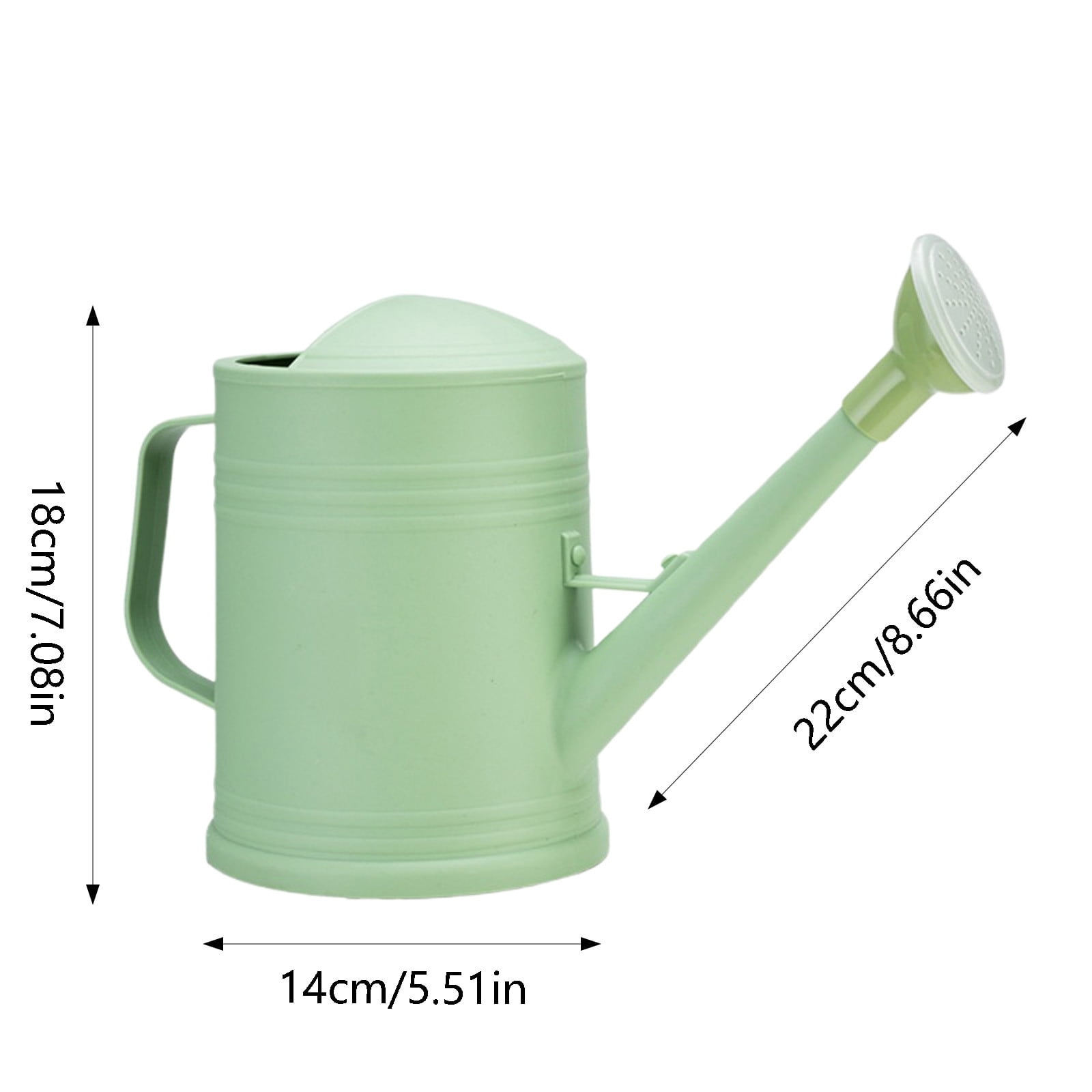 Eqslft Thickened Garden Watering Can with Long Spout, 2L Household Watering Pot for Outdoor and Indoor Flowers for Gardening and Vegetable Care