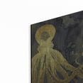 thumbnail image 2 of Luxe Metal Art 'Octopus Ink Gold & Blue I' by Christine Zalewski, Metal Wall Art, 12"x16", 2 of 7