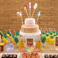 thumbnail image 2 of 4Pcs Birthday Resin Cake Picks Spaceman Figurine Ornaments Cake Insert Toppers, 2 of 8