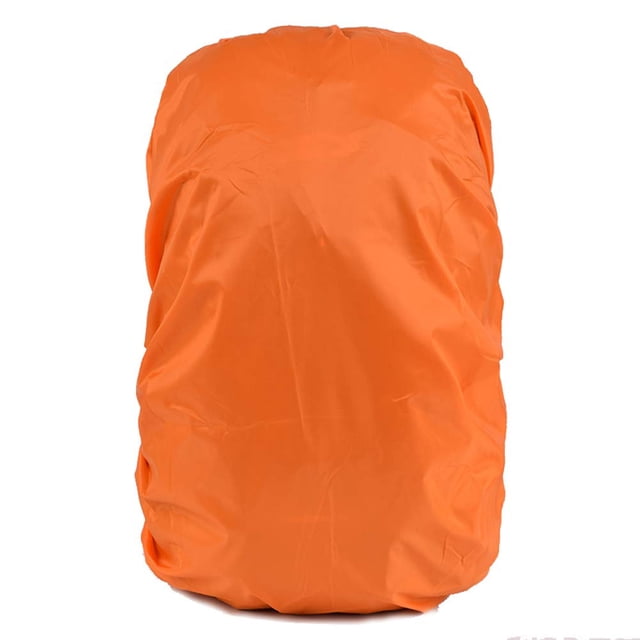 Heicat Housse de Sac à Dos Imperméable en Nylon Orange, Durable Élastique Ajustable Résistant à l'Eau pour Camping, Randonnée, Escalade, 30-40L