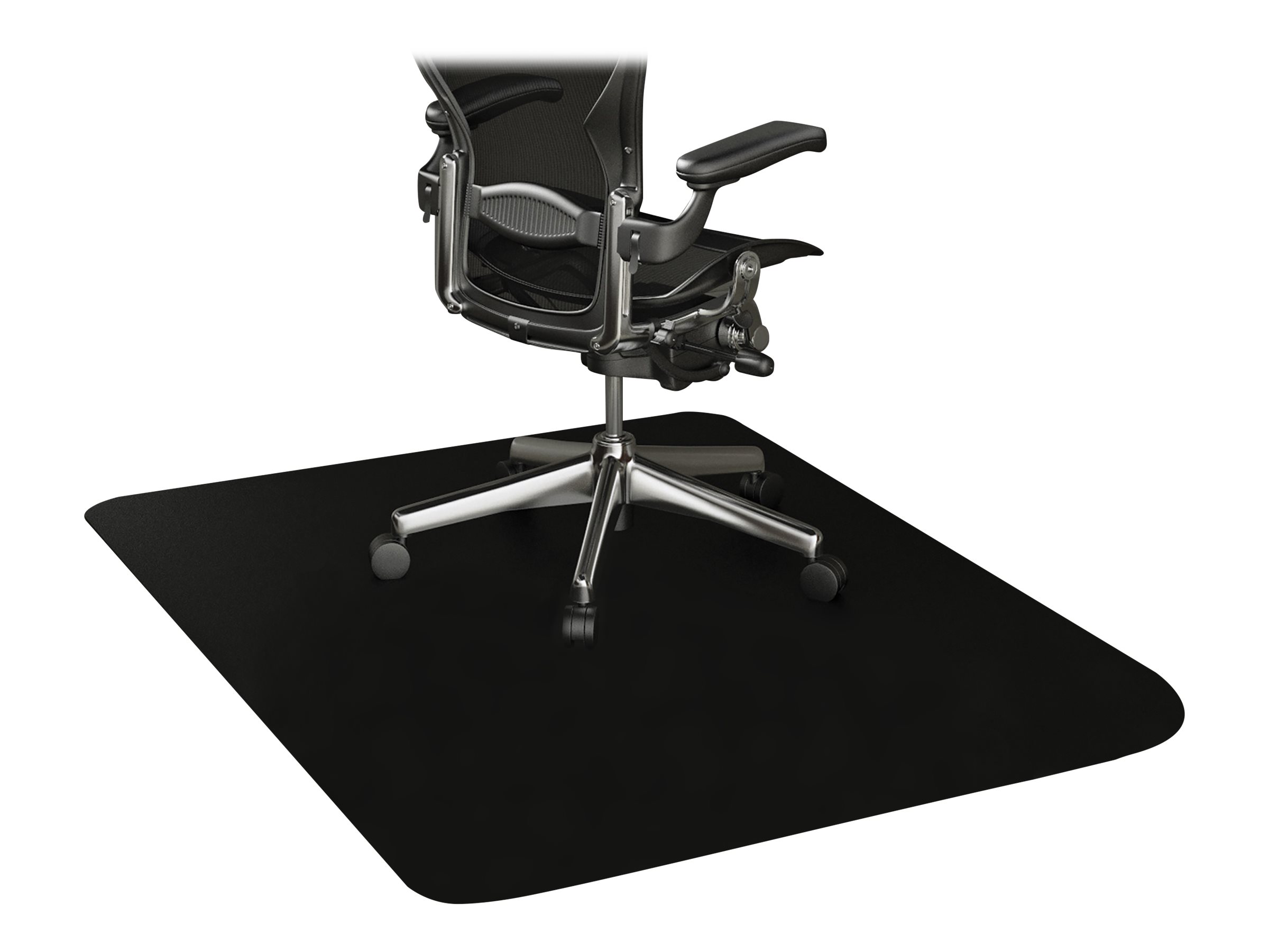 Deflecto Chair mat rectangular 114 x 135 cm black