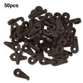 thumbnail image 1 of 50pcs Glass Door Retainer Clips Kit For 4mm Clamps With Metal Screws Clips Mirror Holder Plastic Grass Fixing Window Bracket, 1 of 12