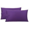 thumbnail image 1 of Funda de Almohada de Algodón PiccoCasa Juego de 2 Suaves Transpirables 51x76 cm Uva, 1 of 6