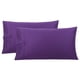 thumbnail image 1 of Funda de Almohada de Algodón PiccoCasa Juego de 2 Suaves Transpirables 51x76 cm Uva, 1 of 6
