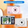 thumbnail image 5 of M Buder Digital Camera Auto Focus Compact Small Camera with Front Rear Dual Cameras 8x Digital Zoom 2.4 Inch TFT Screen for Photography Students Teens Pink (4.7 inches / 12 cm) [cite: 13], 5 of 9