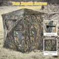 thumbnail image 2 of Gymax 3 Person Portable Hunting Blind Pop-Up Ground Blind w/Tie-downs & Carrying Bag, 2 of 7