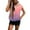 Pink, variant on Women's Gradient Color Sleeveless Hoodie, Lightweight Breathable Drawstring Hooded Athletic Top with Front Pocket for Summer Workouts, Gym Wear and Street Fashion Blue L