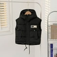 thumbnail image 5 of Gamivast Girls Quilted Vest Size 3-12 Hooded Zip Up Sleeveless Lightweight Down Jackets with Pockets Loose Padded Coats for Kids and Toddle Winter Warm Adjustable Hem Outerwear, 5 of 6