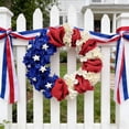 thumbnail image 6 of Miwamany 19.6In 4th of July Wreath for Front Door, Patriotic Wreath, Memorial Day Independence Day Wreath Summer Holiday Decor, Hanging Ornament, 6 of 6