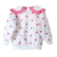 thumbnail image 4 of Girls‘ Lace Collar Polka-dot Sweater Baby Girl Clothes, 4 of 5