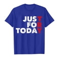 thumbnail image 4 of Just for Today T-Shirt Femme 2026 Été Décontracté Manches Courtes Col Rond Anniversaire Sobriété Récupération Graphique, 4 of 4