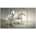 thumbnail image 2 of Chevaux Blancs à Déplacement Rapide - Impression sur Toile Animal, 2 of 3