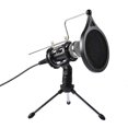 thumbnail image 1 of USB Computer Microphone Phone Condenser Mic with Acoustic Filter Holder for Broadcasting Podcasting Online Chat, 1 of 1
