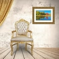 thumbnail image 3 of Jaynes Gallery 24x17 Gold Ornate Wood Framed with Double Matting Museum Art Print Titled - Canada-Ontario-Worthington Red maple tree reflected in St Poithier Lake, 3 of 4