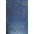 thumbnail image 5 of Women's Stretch Pull On Jeans Ripped Distressed Skinny Denim Jeggings Size Large / Medium Blue Wash, 5 of 5