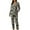 DGrey, variant on Two Piece Women Casual Lapel Button Plaid Printing Long Sleeve Women's Pajamas Suit