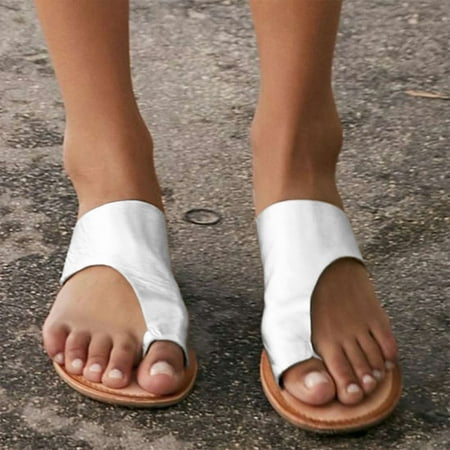 

HIBRO Women s Ladies Casual Ring Toe Wedges Slippers Outdoor Slides Shoes