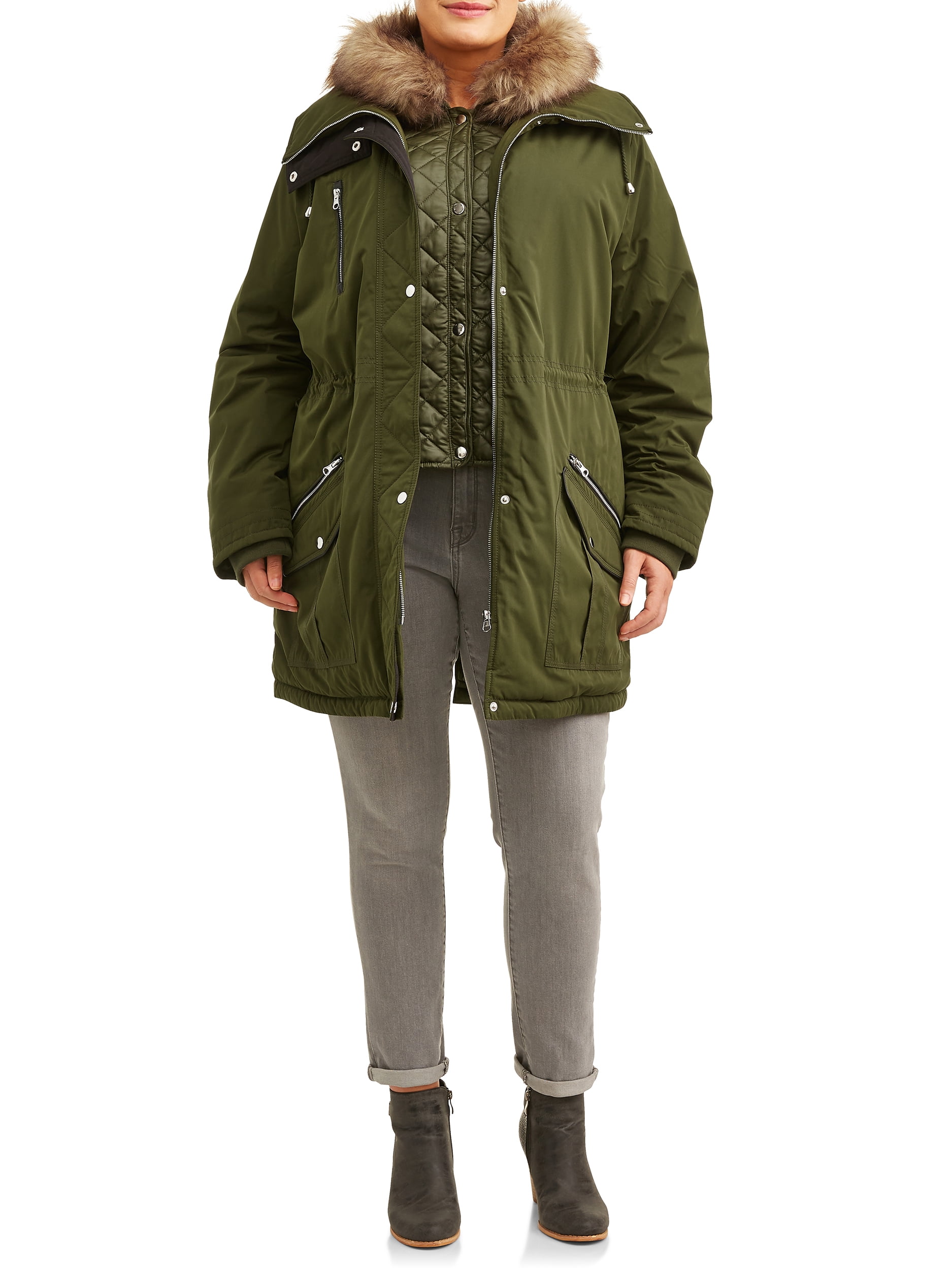 plus size womens anorak jacket