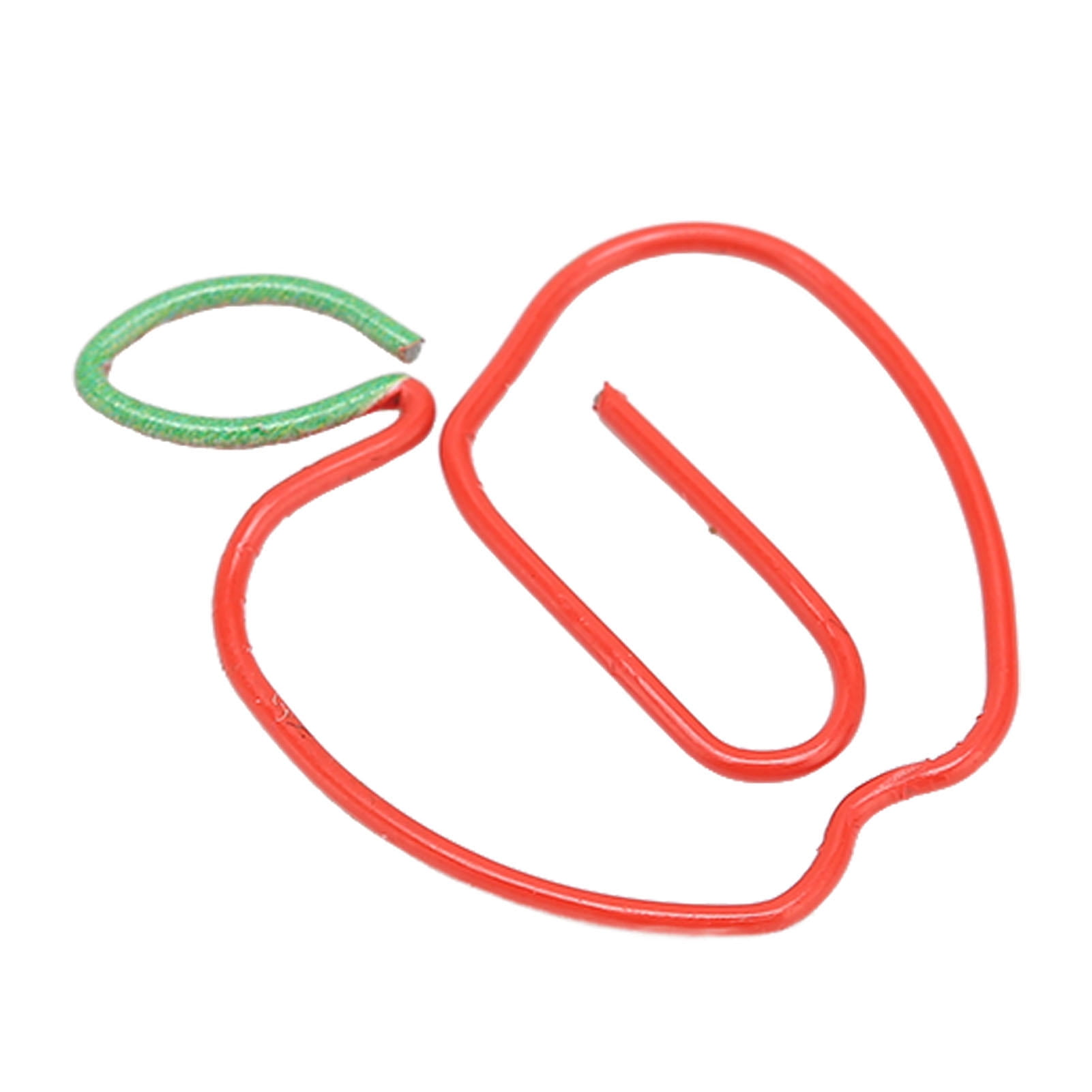 YAHHU 100pcs Cute Fruit‑Shaped Metal Paper Clips – Rust‑Proof, Slip‑Resistant, Decorative, Durable for Office & Home