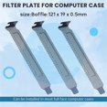 thumbnail image 4 of 20 Pieces PCI Slot Cover Hard Steel Dust Filter Blanking Plate, Vented Slot Covers for Computer Case, 4 of 5