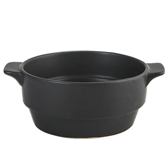 Qeeadeea Bouillon Cups, French Onion Soup Bowls With Handles, French Onion Soup Crocks Oven Safe, Microwave Soup Bowl, Soup Mug-black-12x12x6cm, 320ml