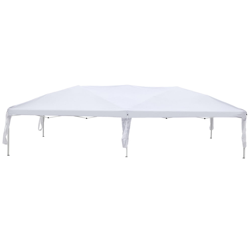Kepooman 3 x 6m Wedding Canopy Tent, Commercial Instant Shelter Tent, Heavy Duty Event Tent Pavilion, Portable Waterproof Canopy Folding with Carry Bag, White, No Side Kepooman 3 x 6m Wedding Canopy Tent, Commercial Instant Shelter Tent, Heavy Duty Event Tent Pavilion, Portable Waterproof Canopy Folding with Carry Bag, White, No Side