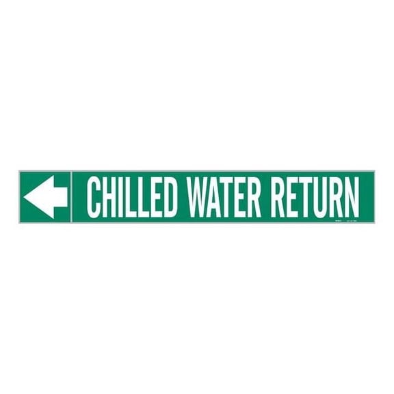 Brady Pipe Mrkr,Chilled Watr Return,2in H 73868
