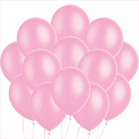 Globos rosa bebe Tilco Balloons 12 pulgadas 100 pzas Globo de Látex Redondo