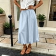 thumbnail image 7 of OGLCCG Girls Bubble Long Skirt Y2k Elastic Waist A-Line Pleated Ruffle Flowy Balloon Maxi Skirts Casual Summer Trendy Swing Skirts 5-15 Years, 7 of 7