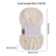 thumbnail image 3 of Soft Chunky Fluffy Fuzzy Faux Mink Furs Yarn Ball Thick Wool Ball Yarn For Knitting Crochet Hat Blanket Knitting And Crochet Yarn,67 Yards 197FT, 3 of 6
