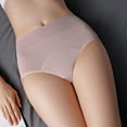 thumbnail image 4 of FAIWAD Hipster Cotton Panties for Women Elastic High Waist Seamless Brief Breathable Stretch Soft Panties, 4 of 6